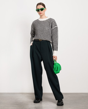 Bottega Veneta Білий светр у візерунок 704595V24Z0