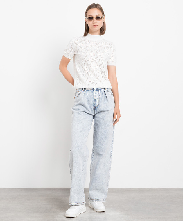 Twinset Actitude Blue jeans with a distressed effect 231AT2251 image 2