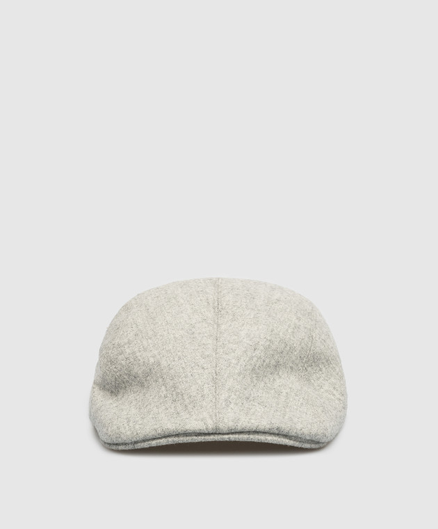 Brunello Cucinelli Gray cap made of wool M038P9961