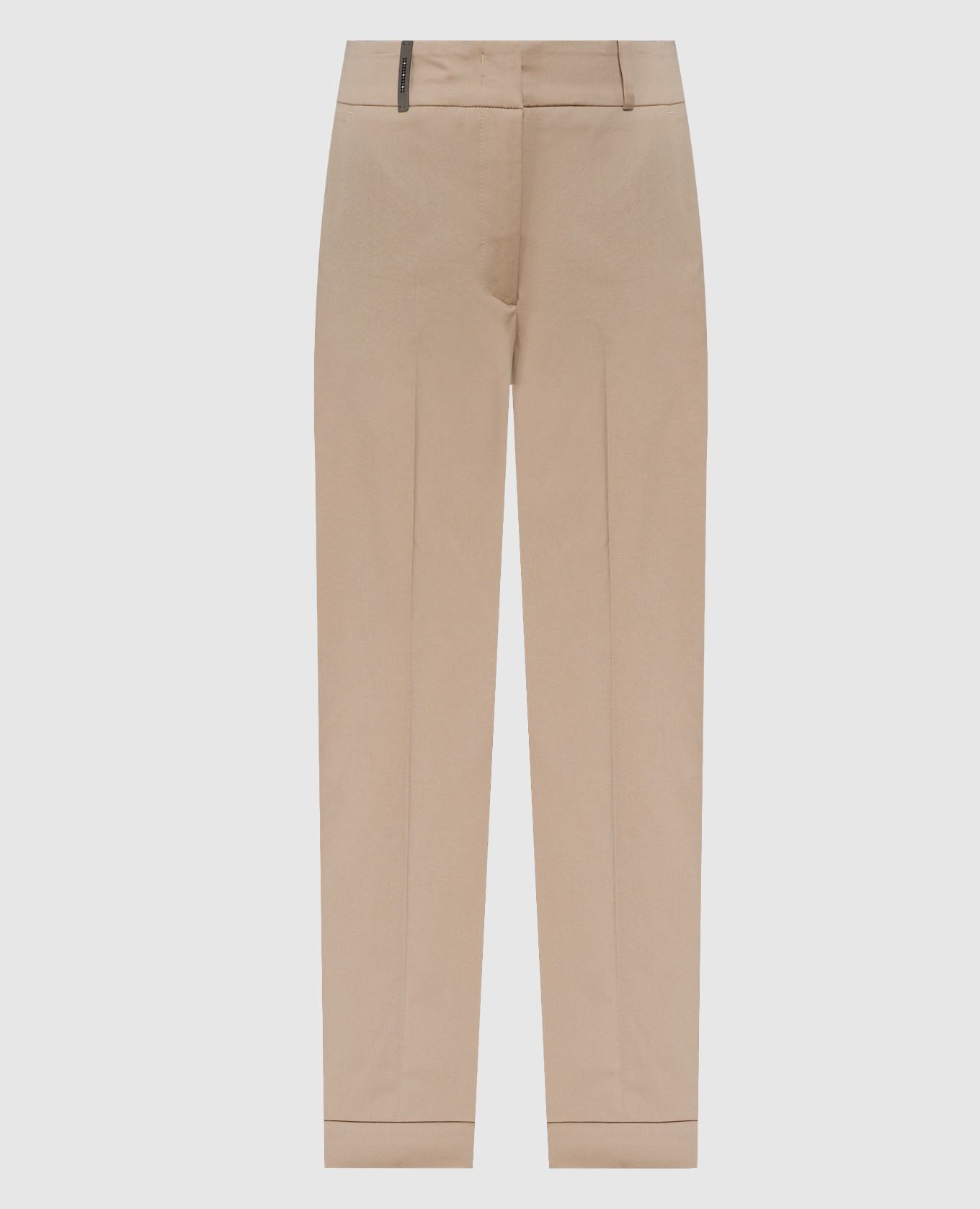 Brown pants with lapels