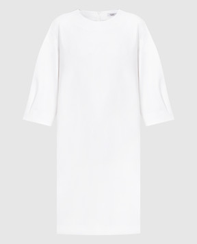 Peserico Белое платье с цепочкой мониль S0250101934