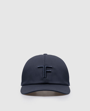 Tom Ford Синяя кепка с фактурным логотипом MH003TCN036G