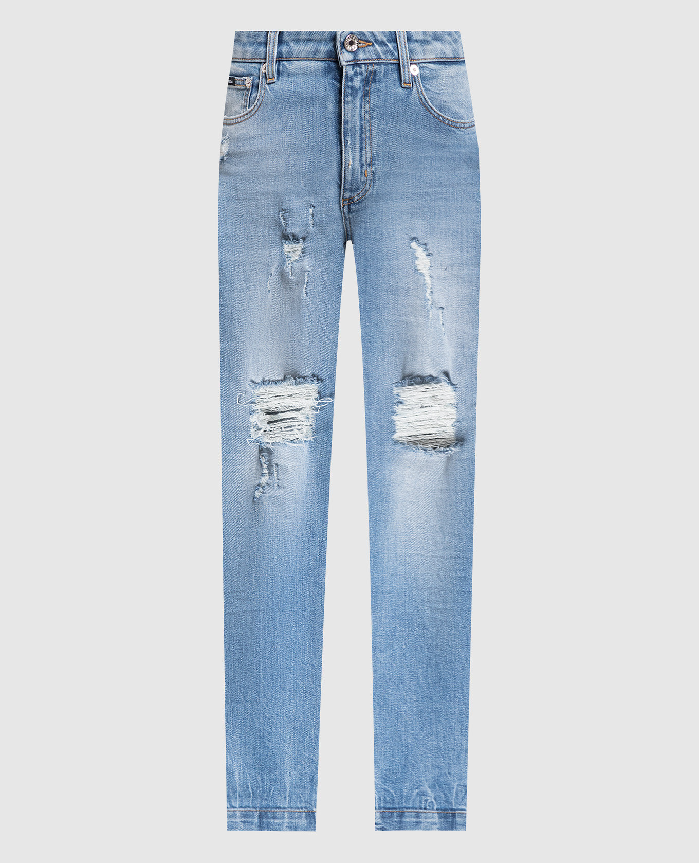 Blue Audrey jeans with slits