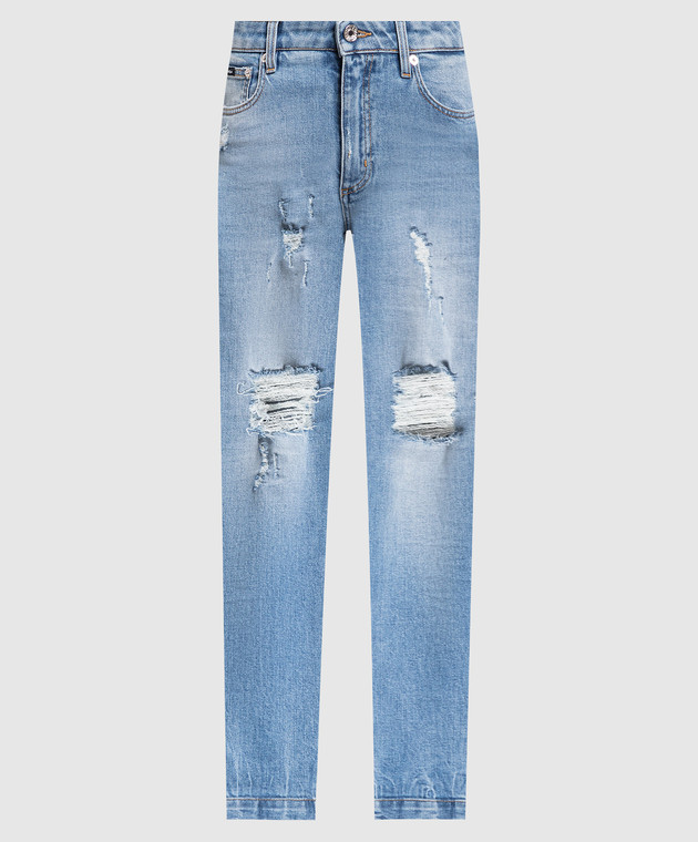 Dolce&Gabbana Blue Audrey jeans with slits FTAH6DG8EE8