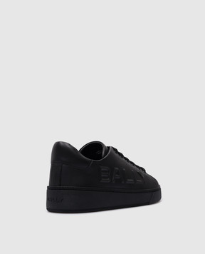 Bally Черные кожаные кеды Reka с логотипом MSK09LVT005