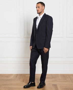 Dolce&Gabbana Синий костюм из шерсти и шелка Martini GKORMTFU3N7