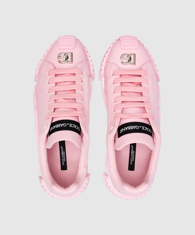 Dolce&Gabbana NS1 pink leather sneakers CK2067A1065 image 4