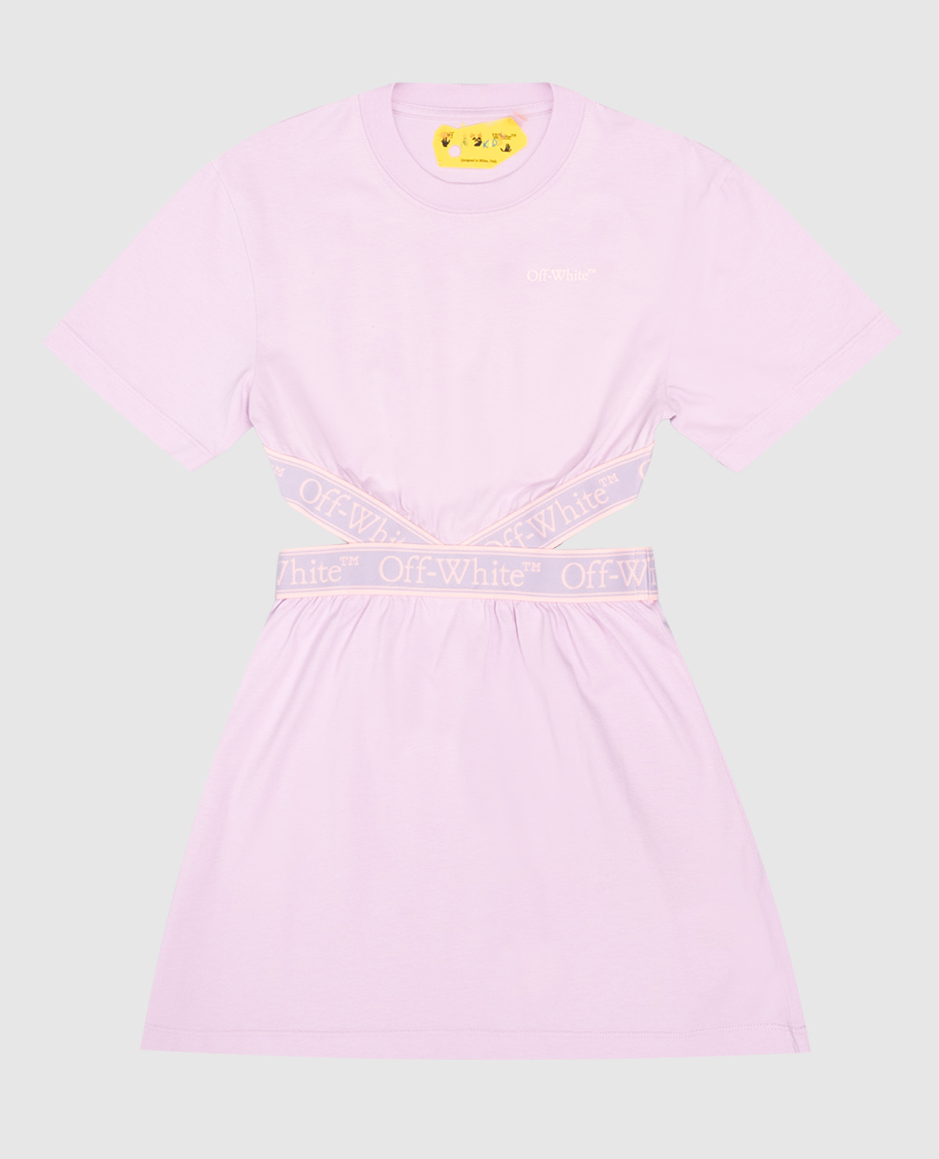 Детское фиолетовое платье с логотипом