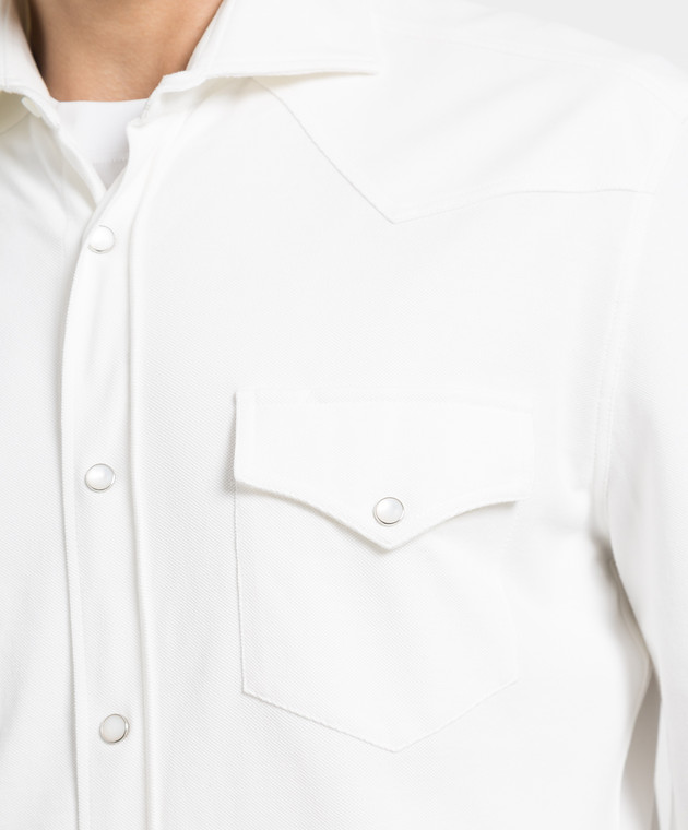 Brunello Cucinelli White shirt M0T636666 изображение 5