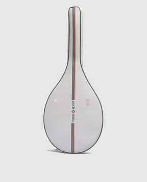 Casablanca Белый кожаный футляр для теннисной ракетки TENNISRACKETBAG01