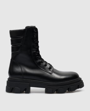 Gia Borghini Черные кожаные ботинки GIA35LCAL