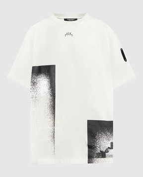 A Cold Wall Бежевая футболка с абстрактным принтом ACWMTS142B