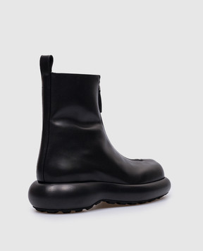 Jil Sander Чорні шкіряні черевики J15WU0049P4942