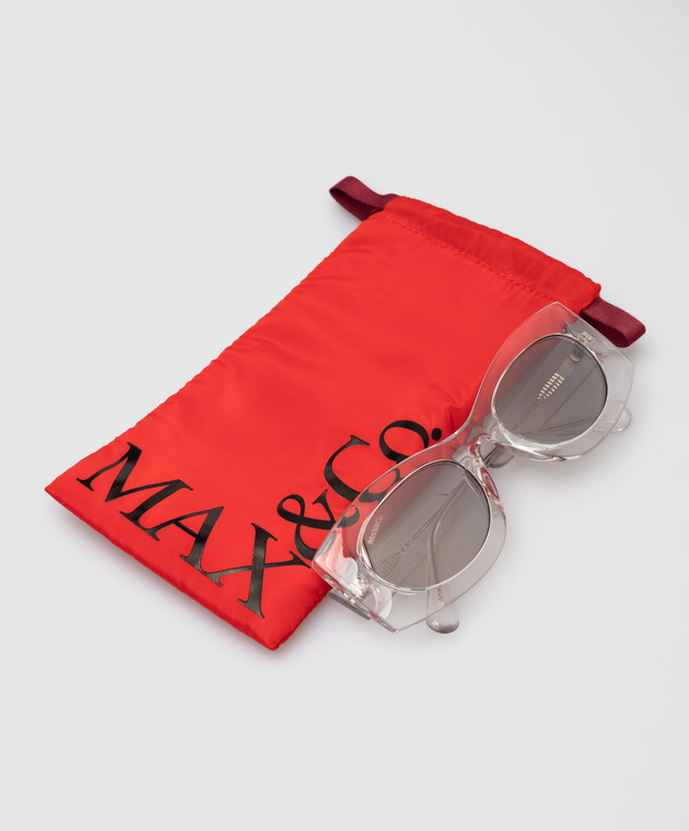 Max & Co Прозорі сонцезахисні окуляри MO0068 зображення 5
