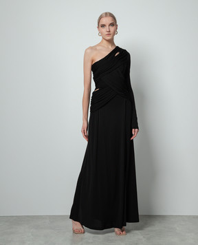 Twinset Черное ассиметричное платье 241TP2740
