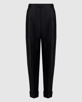 Tom Ford Черные брюки из шелка PAW281FAX578