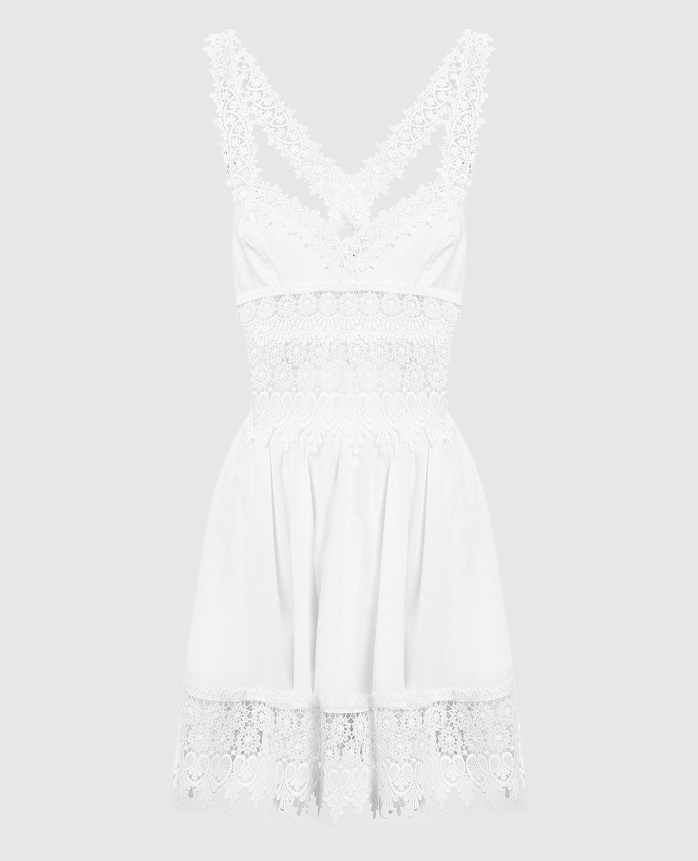 White Marilyn dress with lace