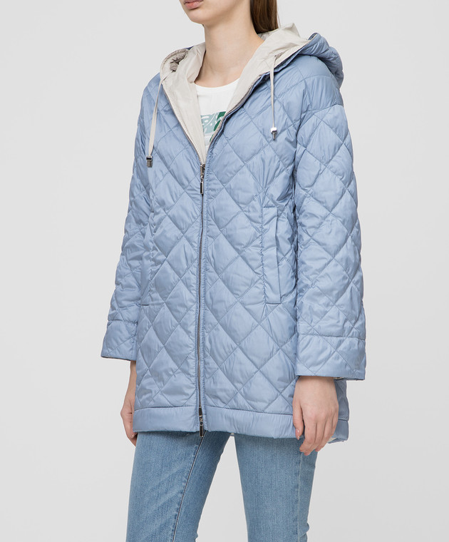 Max Mara Голубой двухсторонний пуховик ENOVEH изображение 3