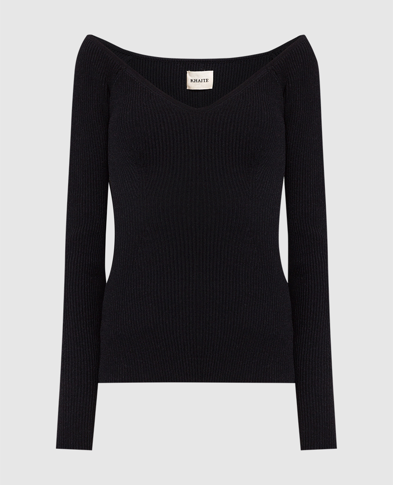 

Черный пуловер в рубчик, Пуловеры