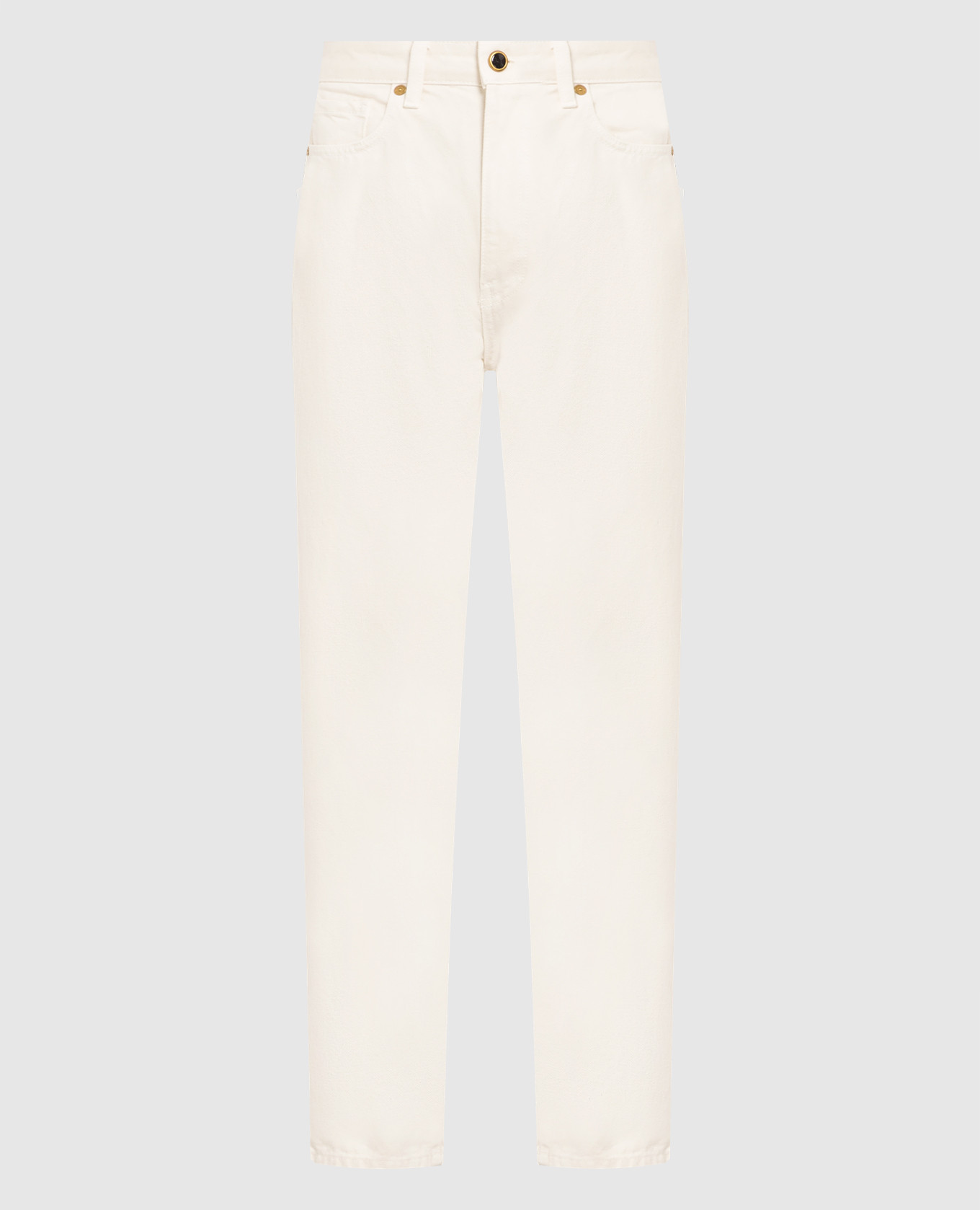 

Белые джинсы, Белый, Прямые джинсы