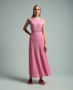 Babe Pay Pls Рожевий костюм із топа та спідниці-плісе з вовни MD9792318465R