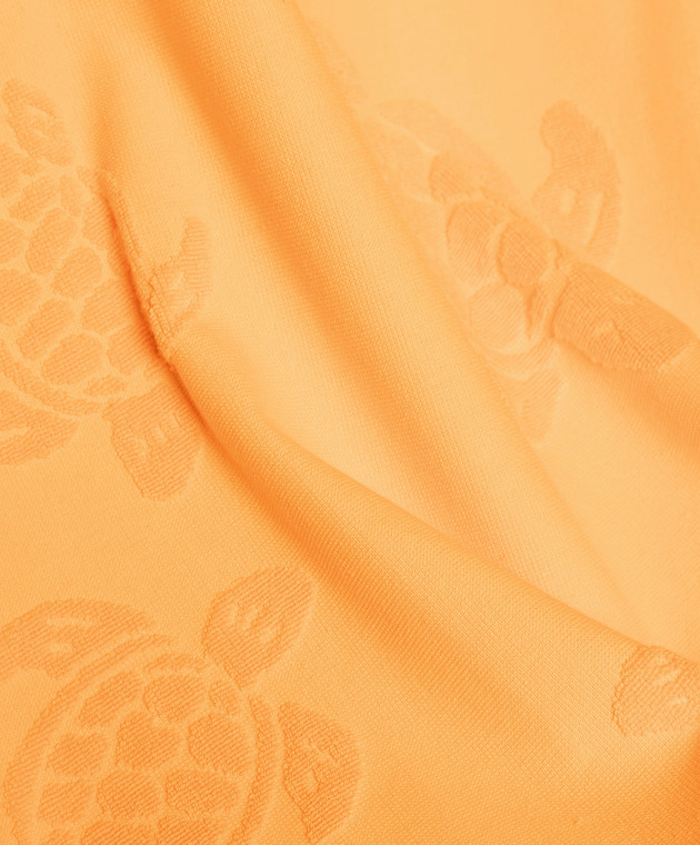 Vilebrequin Orange Santah towel in a pattern STHU1201w image 2