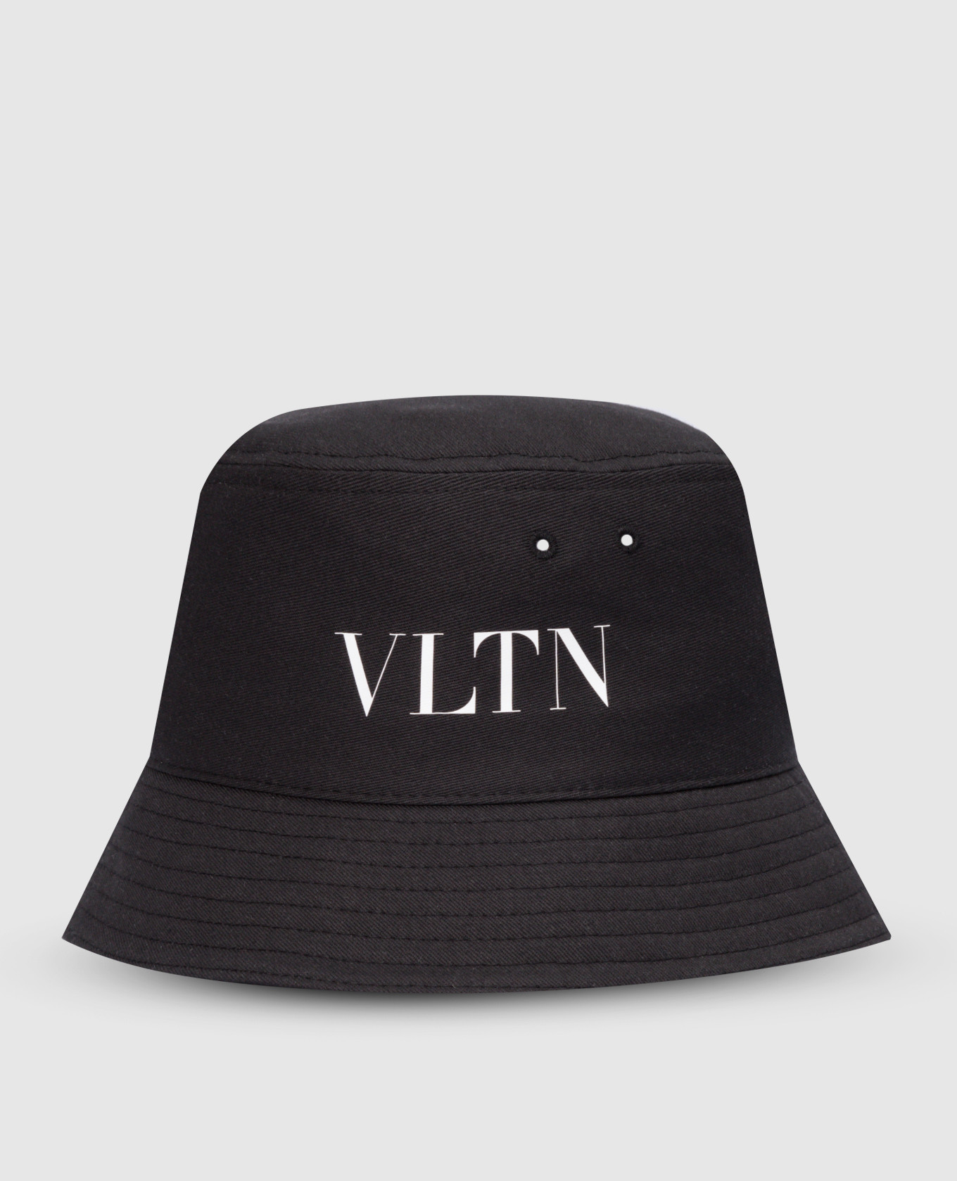 

Черная панама с контрастным принтом VLTN, Черный, Панамы