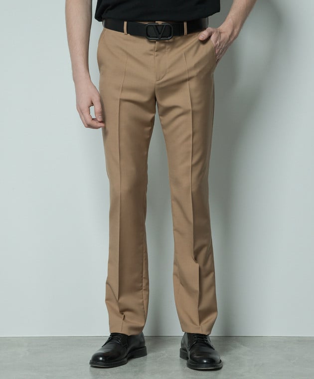 Valentino Brown wool and mohair trousers 4V3RBK7525S image 3