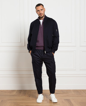 Brunello Cucinelli Сині карго з вовни ME226H0640