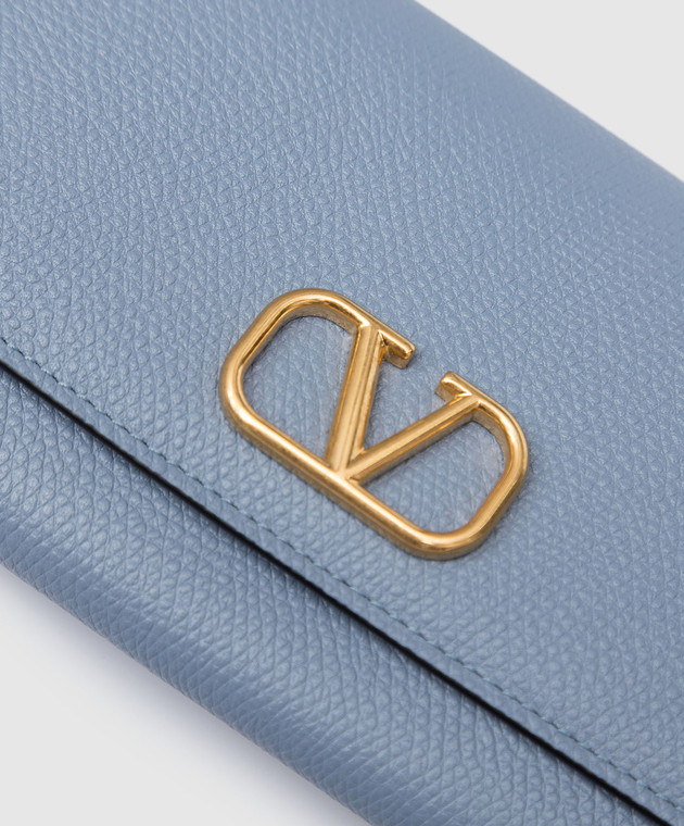 Valentino Блакитний гаманець із емблемою VLogo Signature XW2P0X33SNP зображення 4