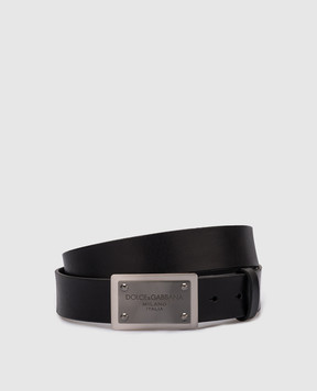 Dolce&Gabbana Черный кожаный ремень с логотипом BC4825AO744