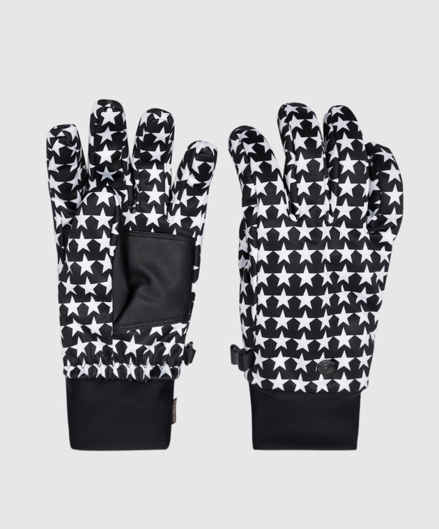 Goldbergh Polaris black gloves with star print GB68322234