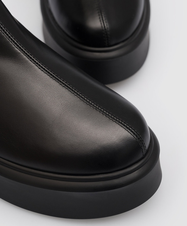 The Row - Robin black leather boots F1247L64 - buy with Croatia