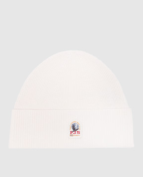 Parajumpers Белая шапка Basic Hat с нашивкой логотипа 23WPAACHA01
