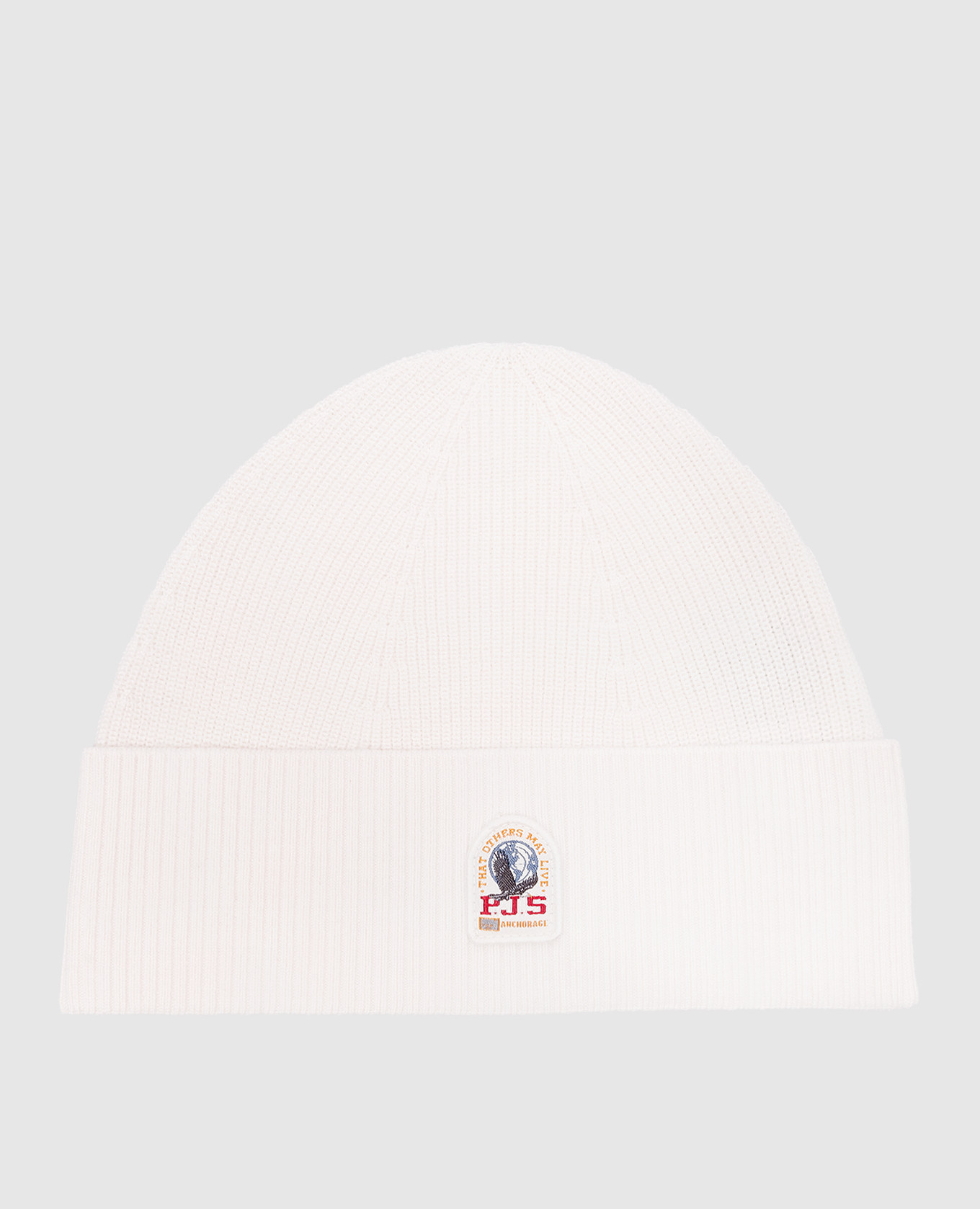 White Basic Hat with logo patch