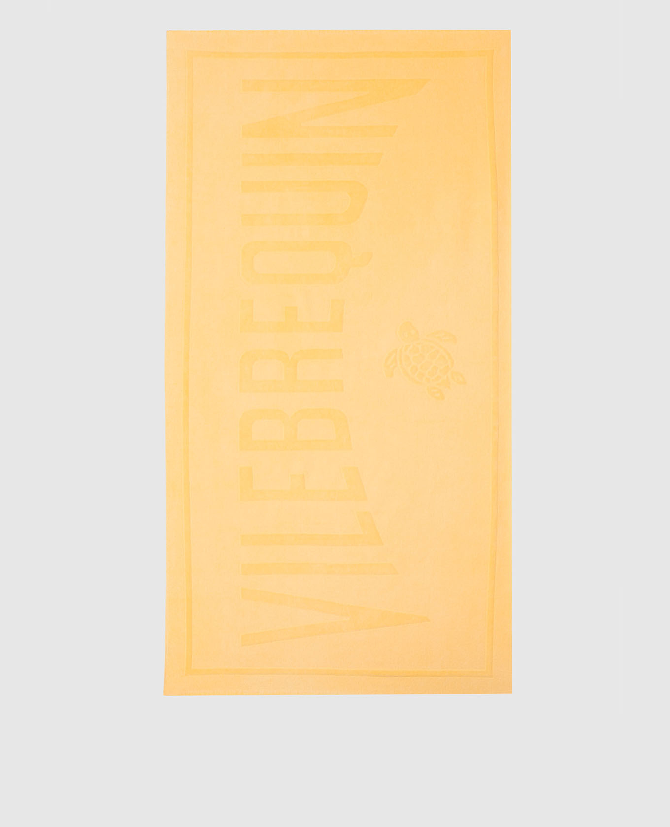 Yellow towel SAND in logo pattern