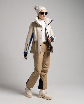 Moncler Grenoble Бежевые горнолыжные штаны 2A6074053066
