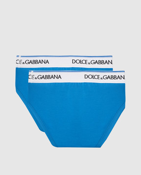Dolce&Gabbana Дитячий набір синіх трусиків-сліпів L4J700G7M5S