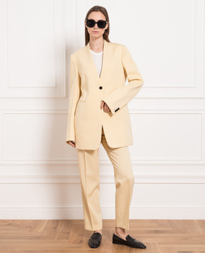 Jil Sander Жовтий жакет з вовни J04BN0001J40021