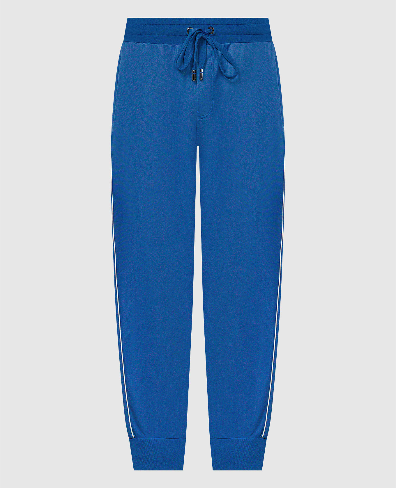 Синие спортивные брюки с логотипом