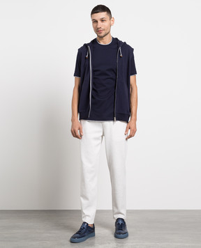 Brunello Cucinelli Сірі меланжеві спортивні штани M0T353243G