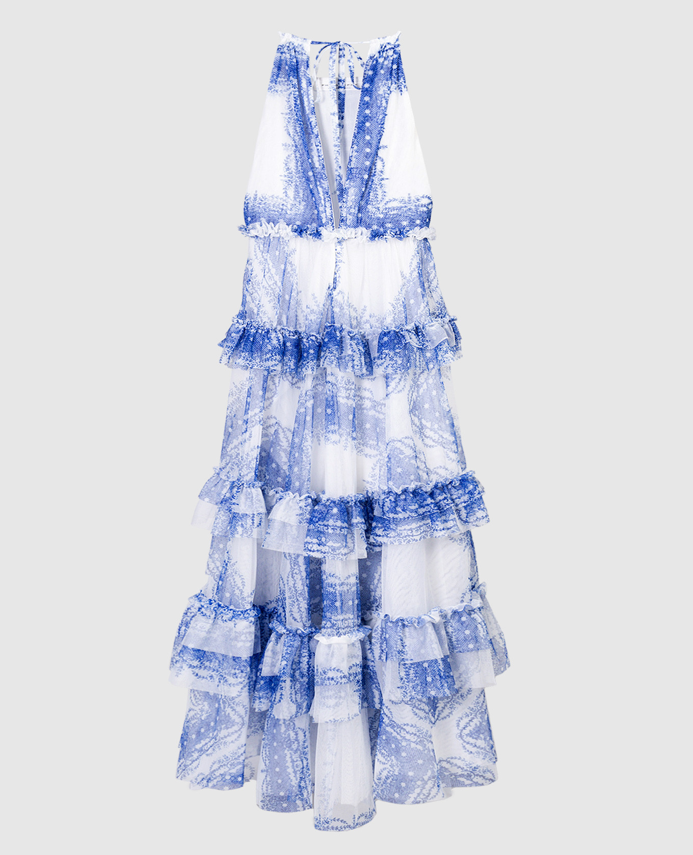 

Платье макси в цветочный принт, Белый, Повседневные платья