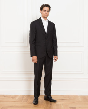 Brunello Cucinelli Черный костюм из шерсти MF4597BTZ