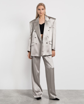 Magda Butrym Сірий двобортний жакет BLAZER01129723