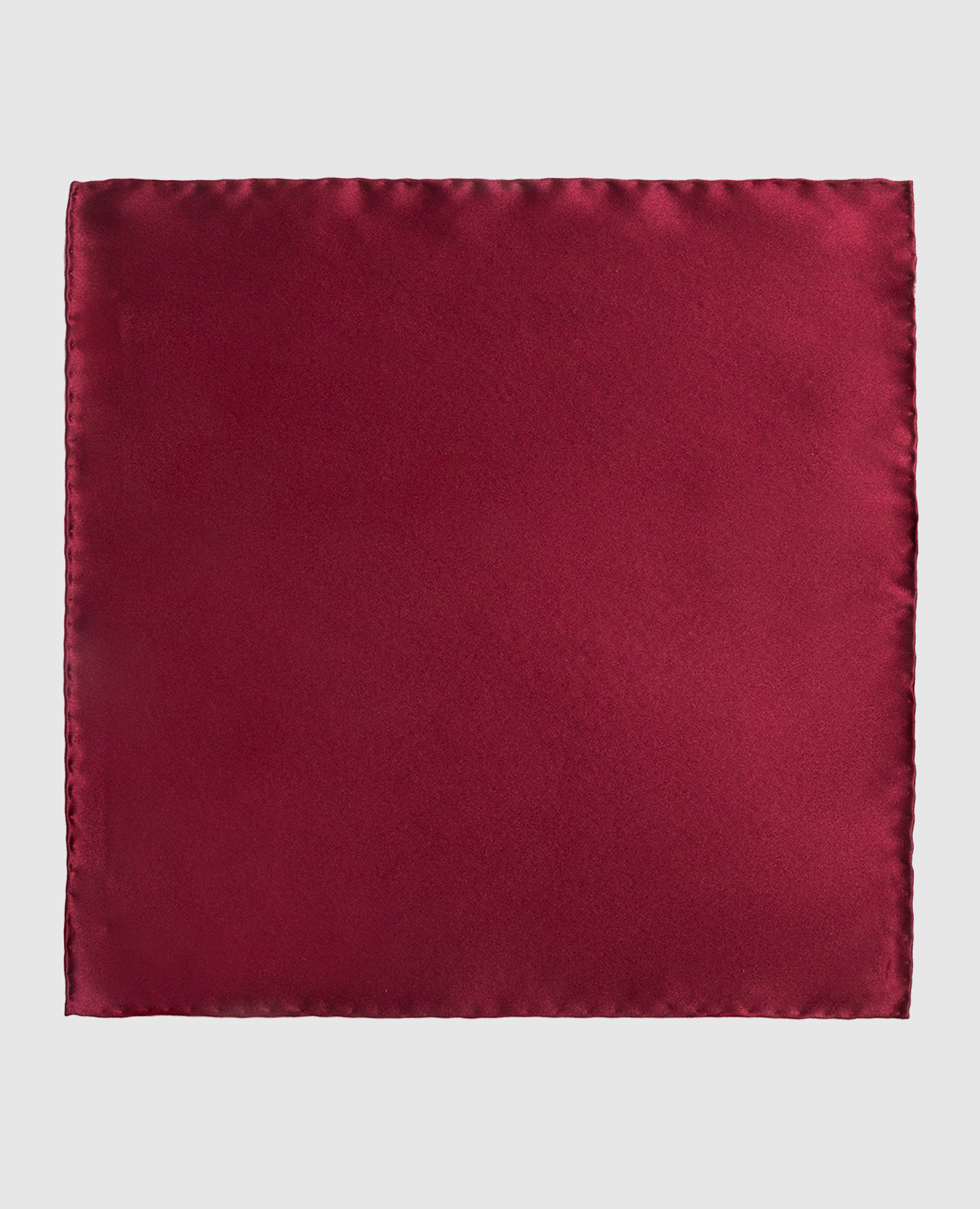 Детский бордовый платок-паше из шелка