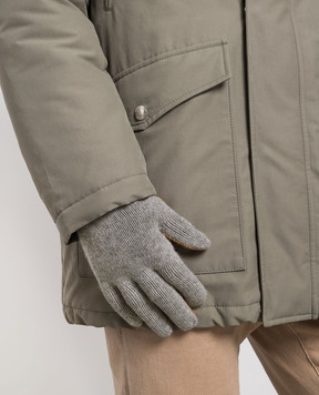 Brunello Cucinelli Серые перчатки из кашемира M2292118
