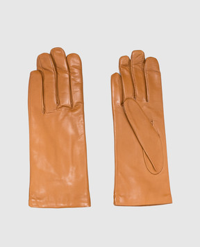 Sermoneta Gloves Коричневі шкіряні рукавички SG304