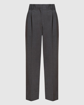 Brunello Cucinelli Сірі штани з ланцюжком моніль M0W07P8308