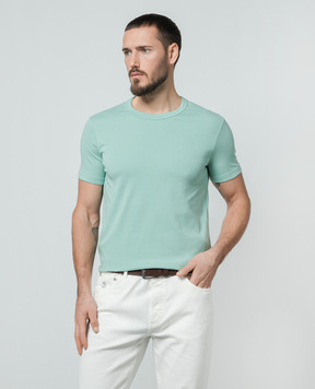 Tom Ford Зеленая футболка с логотипом T4M081040