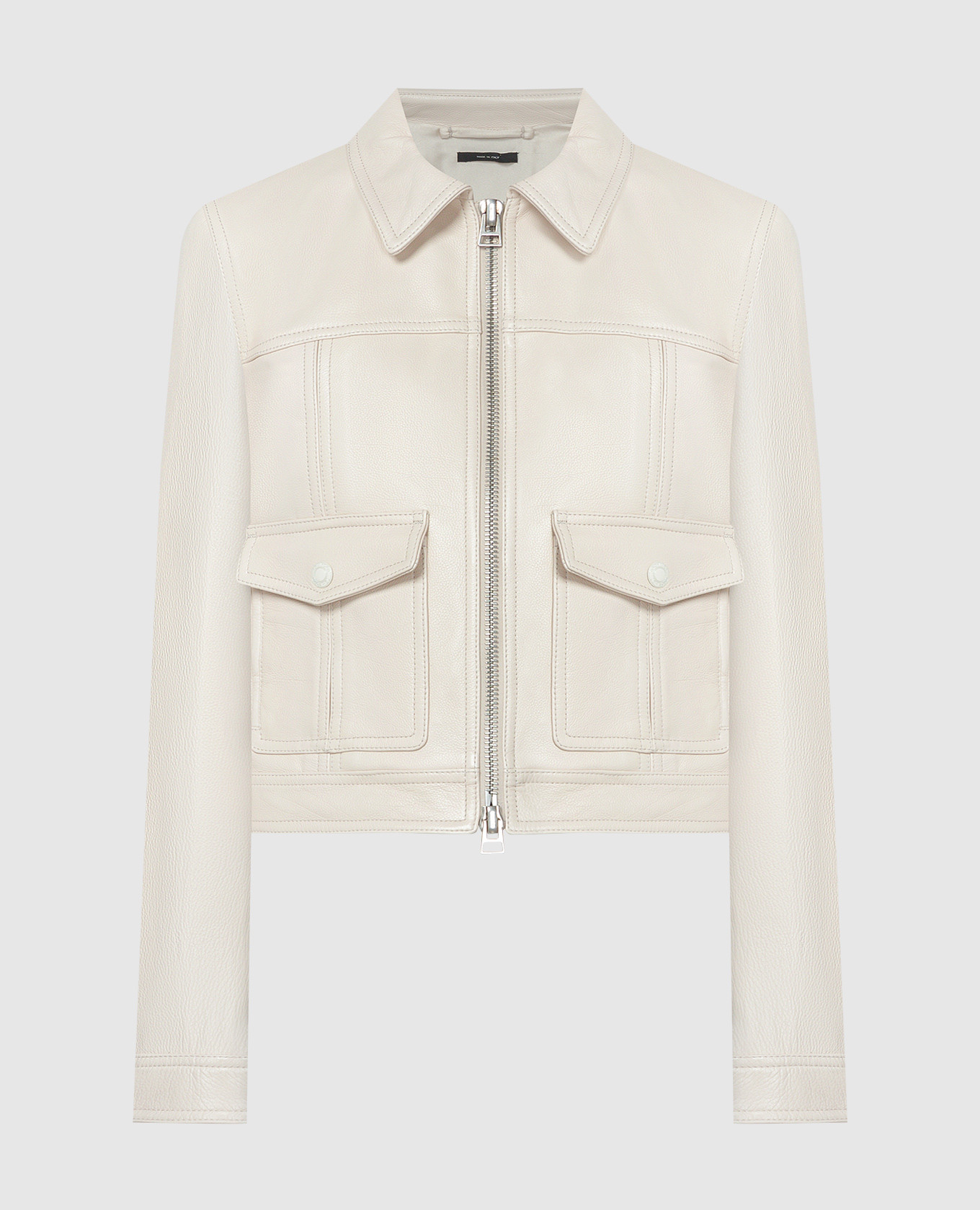 

Бежевая кожаная куртка, Бежевый, Кожаные куртки